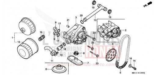 OIL FILTER/OIL PUMP VT600CP de 1993